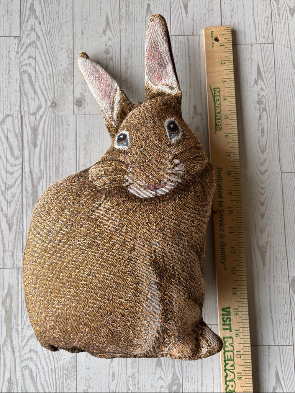 Lillian Vernon Bunny rabbit shaped pillow vintage Hare Raising Shaped - Picture 3 of 8